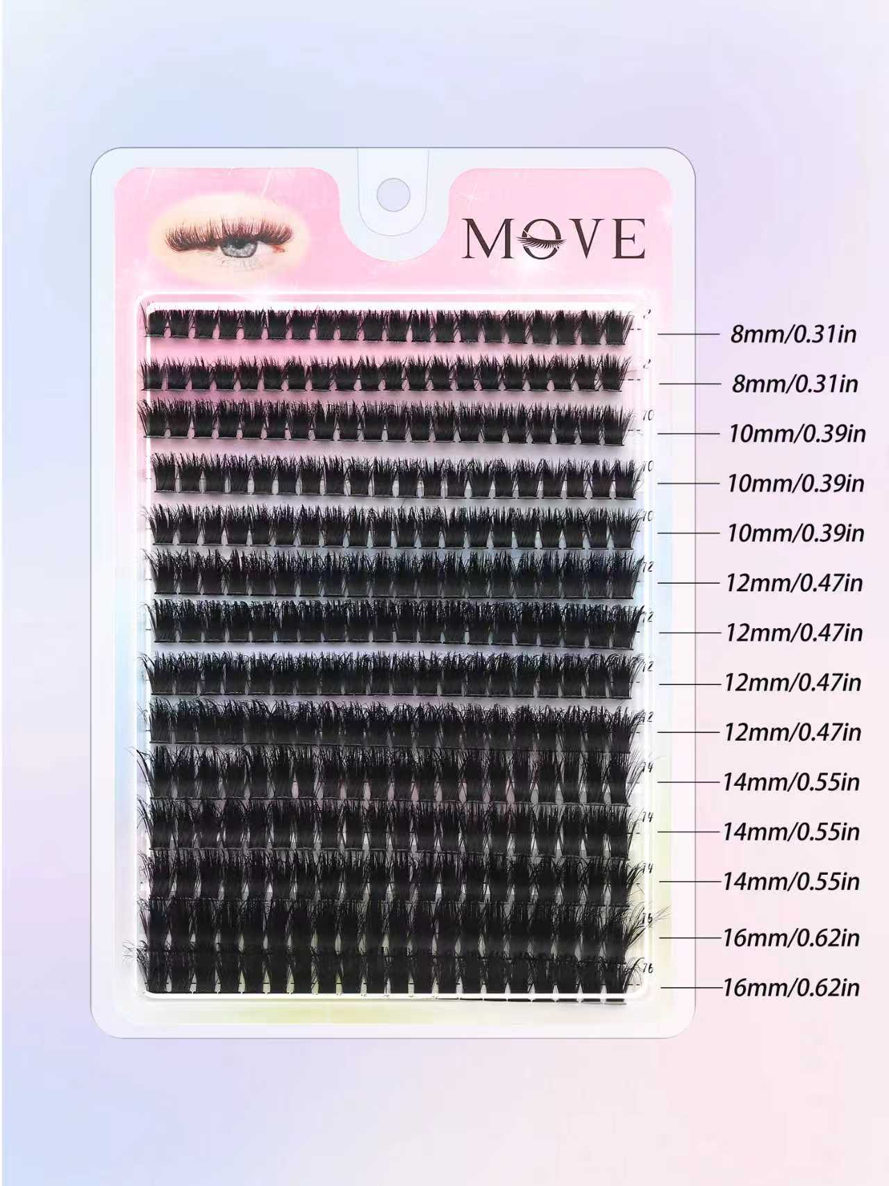 Eyelash Extension Cluster - 280 Pezzi di Ciglia a Ciuffetti