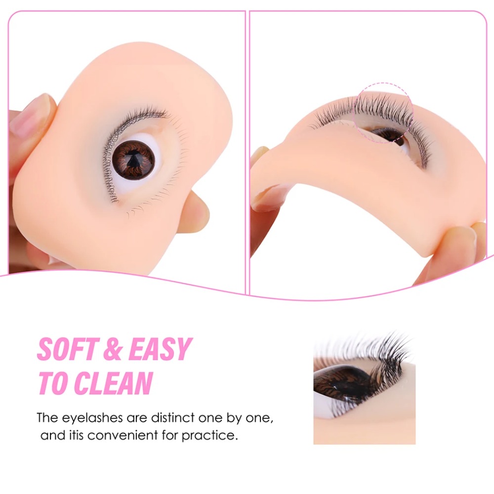 Eyelash Extension Doll Eye - Modello di Occhio in Silicone a