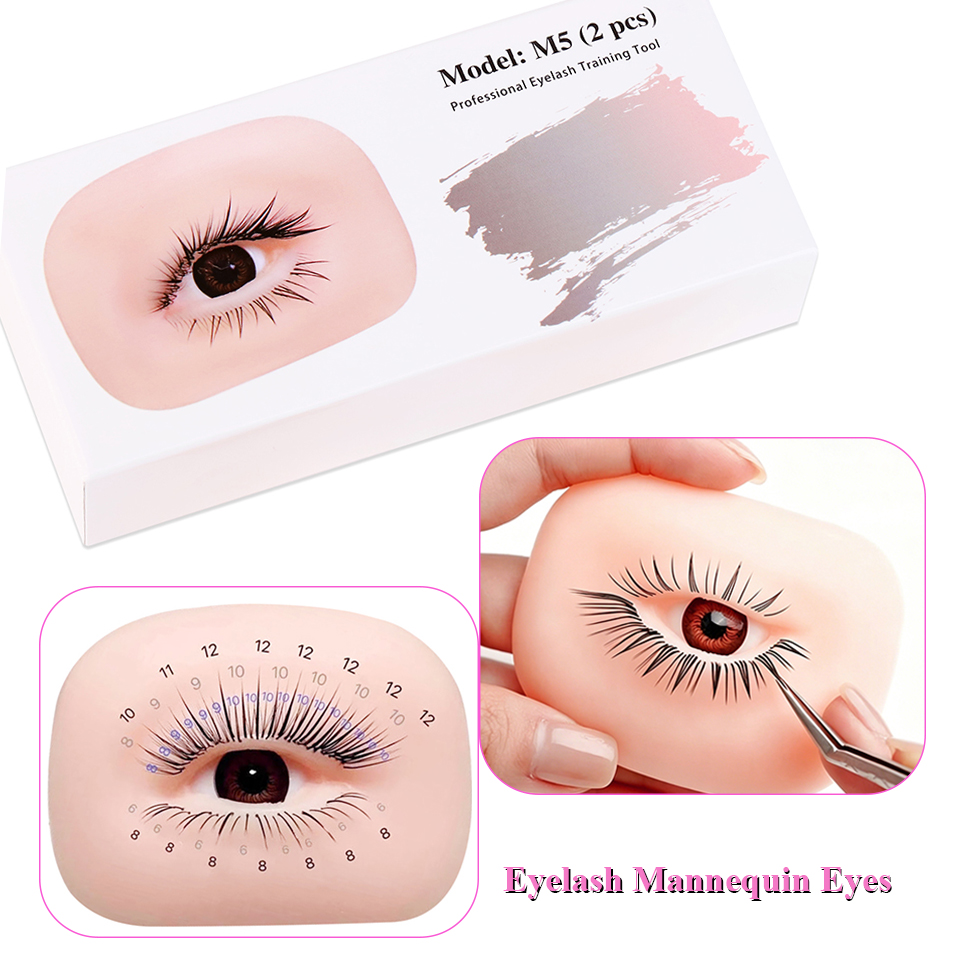 Eyelash Extension Doll Eye - Modello di Occhi a 3 Strati