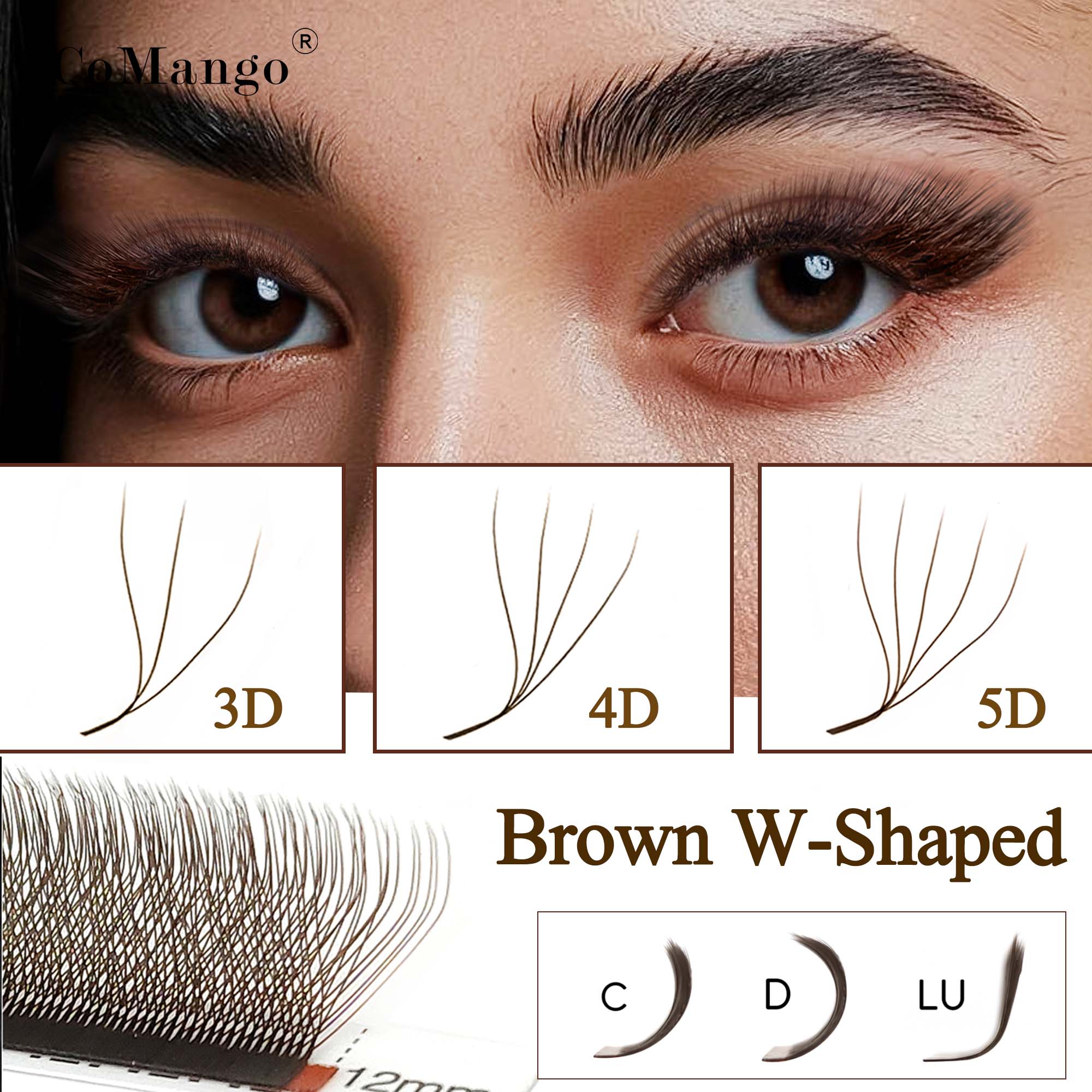 CoMango C/D/LU - Ciglia finte  - Eyelash Extension Volume Styles recensione e prezzo