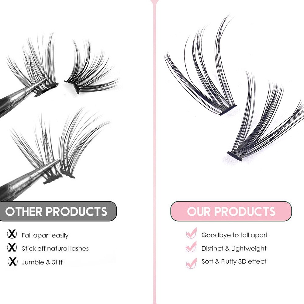 Ciglia Finte Lunghe 8-16mm, Ef - Eyelash Extension Cluster recensione e prezzo
