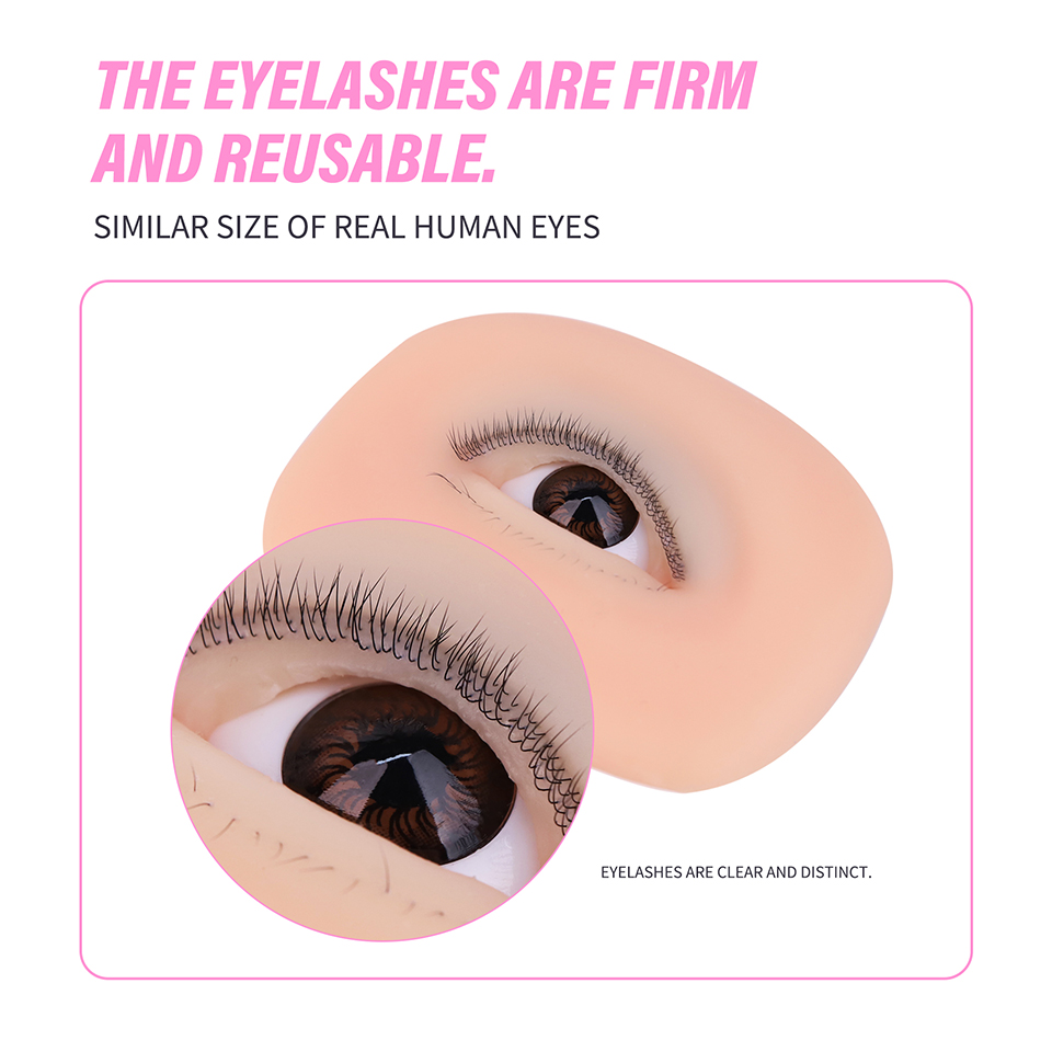 Modello di Occhi a 3 Strati pe - Eyelash Extension Doll Eye recensione e prezzo